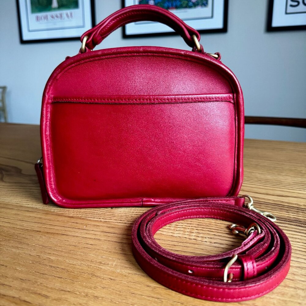 RARE Vintage Coach Lunch Box Bag 9991 Cherry Red